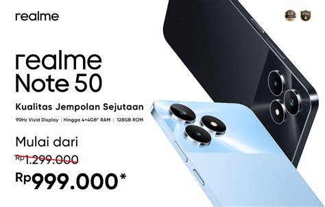 Punya Kamera Boba Realme Note 50 Resmi Meluncur Di Indonesia Harga