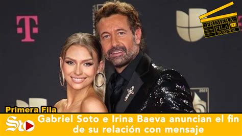 Gabriel Soto E Irina Baeva Anuncian El Fin De Su Relaci N Con Mensaje