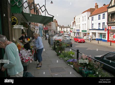 Dorking market town high street surrey UK Stock Photo - Alamy