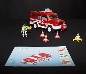 Playmobil Feuerwehrvorausfahrzeug Amazon De Spielzeug