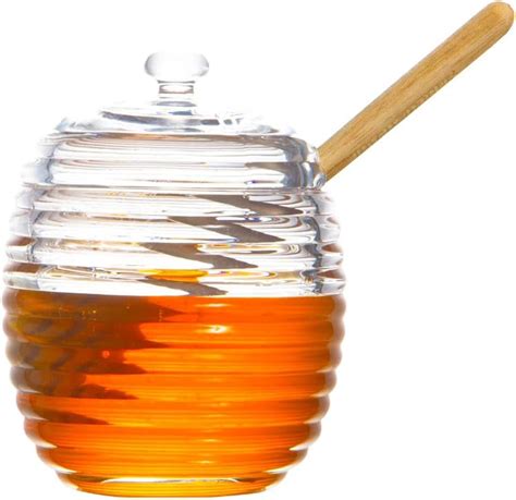 Godinger Windsor Jamhoney Jar With Spoon Clear Canning