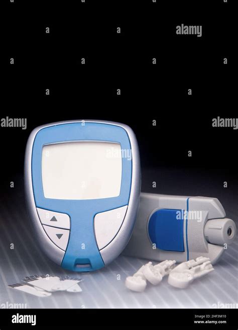 Diabetes Blood Sugar Glucose Test Meter Stock Photo - Alamy