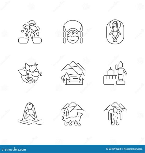 Linear Nepal Map Icon From Countrymaps Outline Collection Thin Line