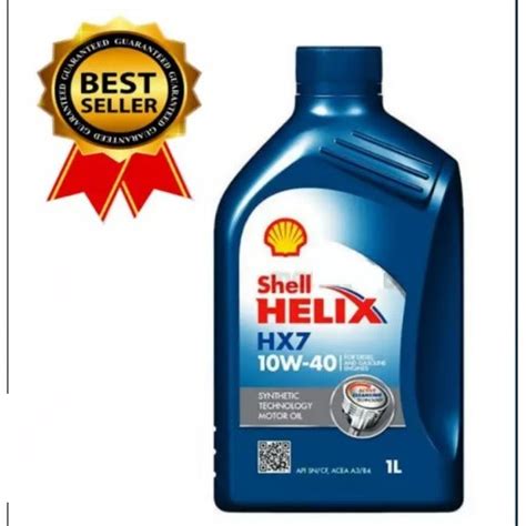 Jual SHELL HELIX HX7 SAE 10W 40 1 Liter Shopee Indonesia