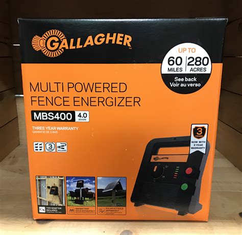 Mbs400 Multi Powered Fence Energizer Gallagher — Thunder Bay Feeds