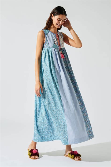 Robe Longue Patchwork Multicolore Manoush