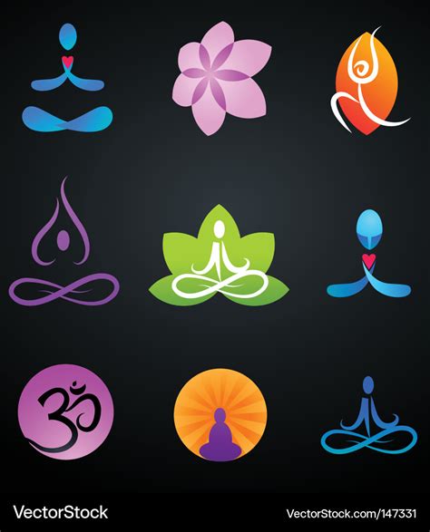 Zen And Yoga Logos Royalty Free Vector Image Vectorstock