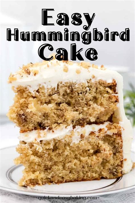 Easy Hummingbird Cake With Cake Mix And Cream Cheese Frosting Quick