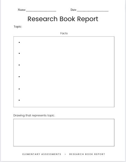 11 Free Book Report Templates For Students