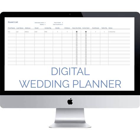 Google Sheets Wedding Planner Template Bundle 2020 Fully Editable ...