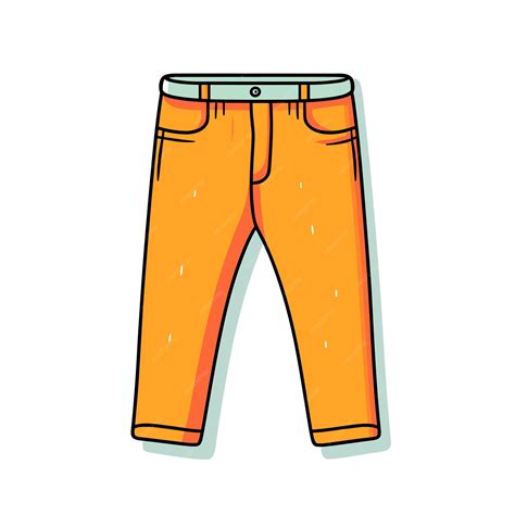 A Cartoon Drawing Of A Pair Of Pants With A Belt That Says T