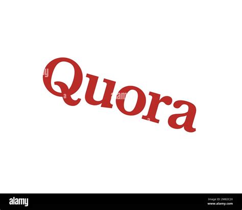 Quora, rotated logo, white background B Stock Photo - Alamy