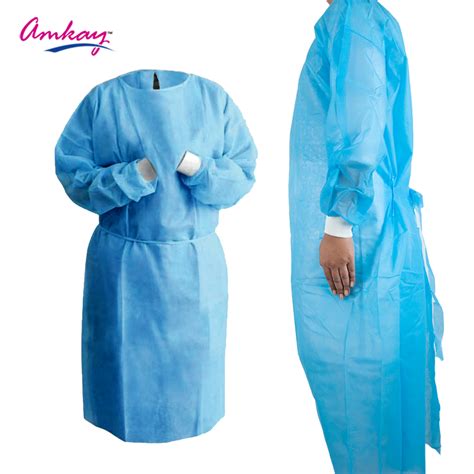 Amkay Disposable Surgical Gown Non Woven Gown Pack Of Blue