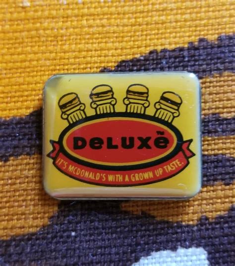 McDonald's Arch Deluxe Vintage Enamel Lapel Pin - Gem