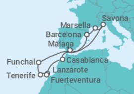 Crucero Marruecos España Portugal Italia Francia desde 1 099