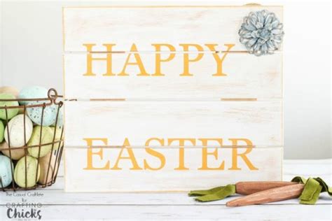 Diy Happy Easter Wood Sign