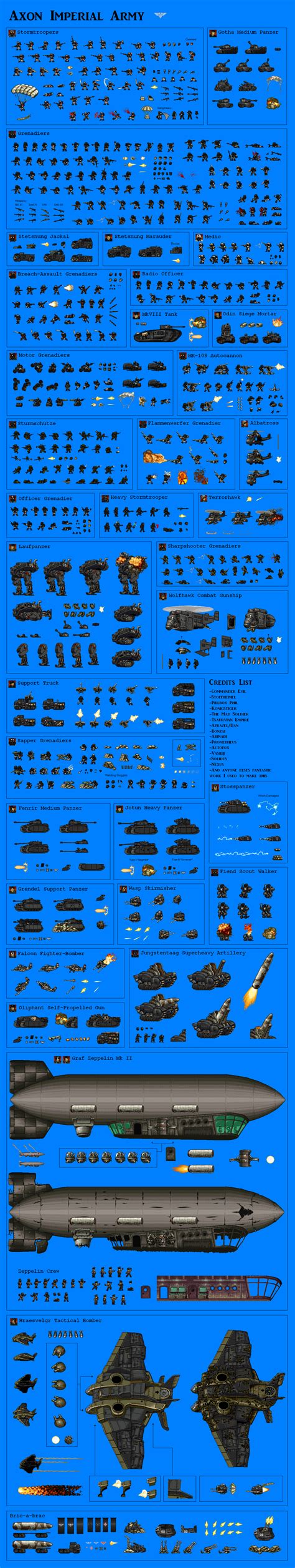 Axon Imperial Army Sprite Sheet By Dantewreckmen 999 On Deviantart