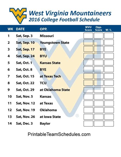 West Virginia 2024 Football Schedule Cora Meriel