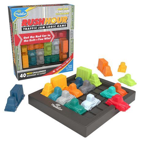 Thinkfun Rush Hour Traffic Jam Logic Game Walmart Ca