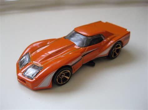 2014Hot Wheels 76 Greenwood Corvette 237 Muscle Mania Orange Bigmac