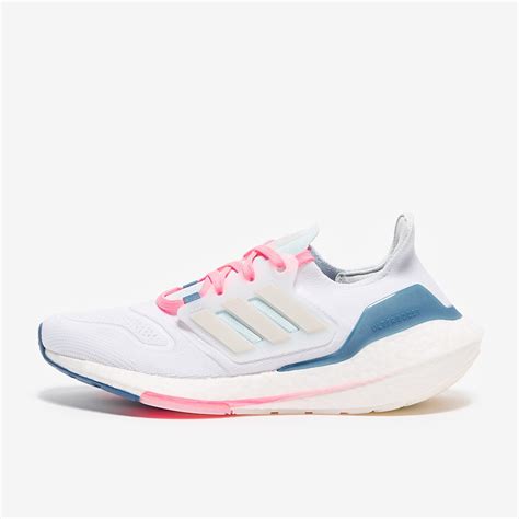 Adidas Womens Ultraboost 22 Ftwr White Grey One Almost Blue Womens