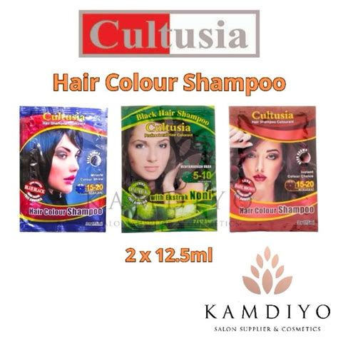 Jual Cultusia Hair Colour Shampoo Sachet Ml Shopee Indonesia