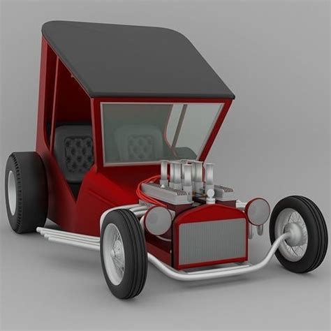 Uncertain T Custom Hot Rod 3D Model CGTrader