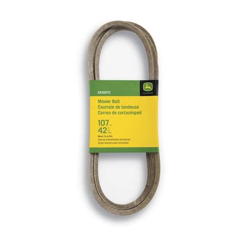 John Deere Gx20072 42 In Deckdrive Belt For Riding Mowertractors 12 In W X 103875 In L In