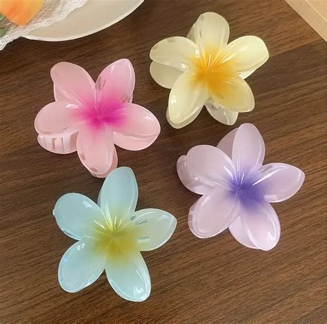 2 4PCS Mode Frauen Blume Haar Clips Urlaub B Hmen Ei Blume Haar Clips