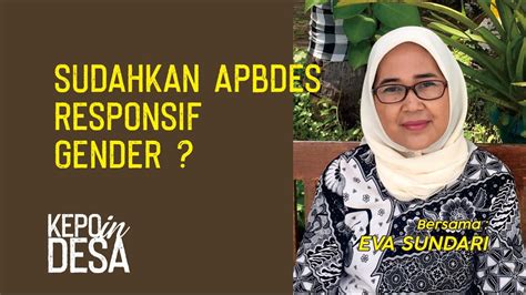 Sudahkan Apbdes Responsif Gender Kepoin Desa 035 Youtube