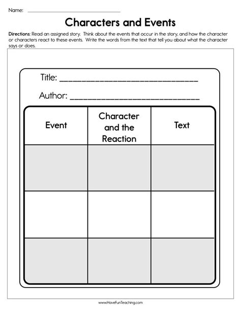 You Searched For Character Reading Comprehension Worksheets Have Fun Teaching