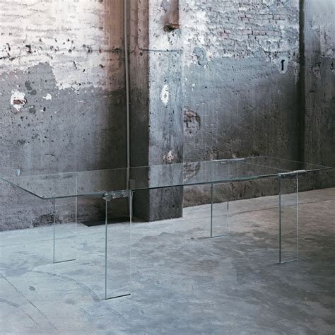 Mesa Extensible Naked De Glas Italia Mesas Cristal