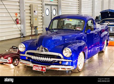 Automobiles Australian Made 1955 FJ Holden Utility Displayed At Motor