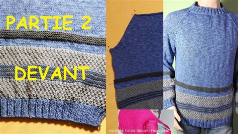 Tuto Tricot Pull Homme Manches Raglan Et Col Rond Avec