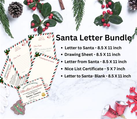 Editable Letter From Santa Claus Christmas Letter From Santa Nice List