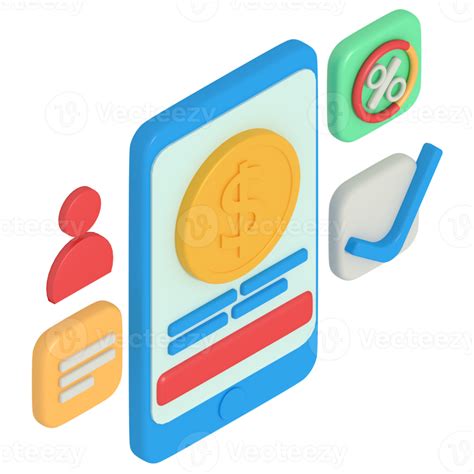 3d Illustration Of Digital Payment On Phone 12793957 Png