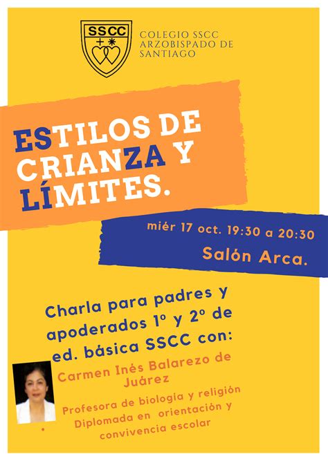 Invitaci N Charla Estilos De Crianza Y L Mites Colegio De Los