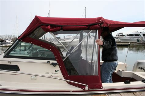 Peebles Boat Tops And Upholstery Arima 17 Sea Ranger Custom Camper Top