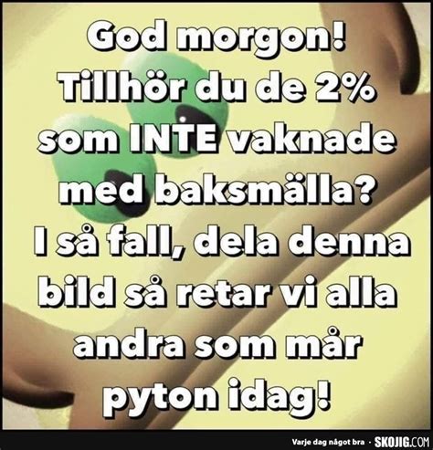 Godmorgon! - Skämt och de bästa roliga bilderna!