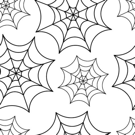 Premium Vector Spider Web Seamless Pattern For Halloween Decoration