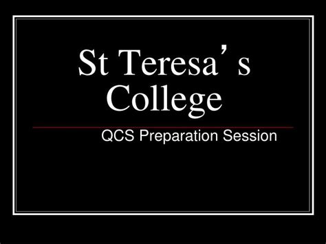 PPT - St Teresa ’ s College PowerPoint Presentation, free download - ID ...