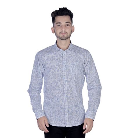 Casual Men Printed Cotton Shirt Full Sleeves At Rs 300 In Jaipur Id