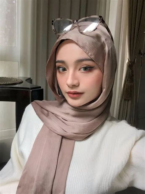 model hijab pashmina  pemilik wajah oval fashion fimelacom