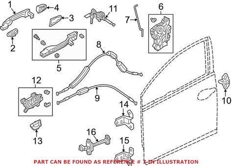 Genuine Honda Door Lock Operating Rod Front Passenger Side