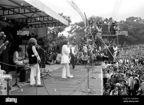 The Rolling Stones On Stage At Their Free Concert In Londons Hyde Park