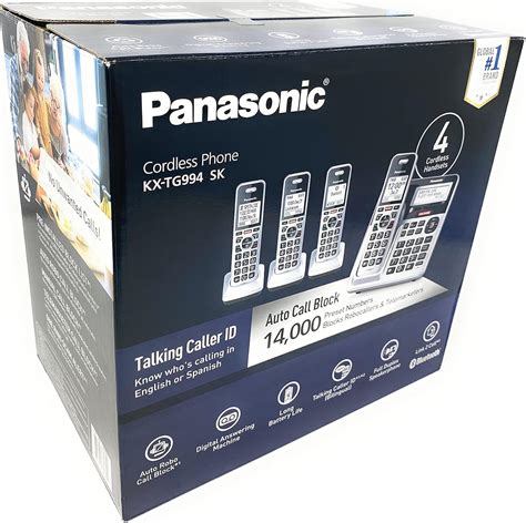 Panasonic Kx Tg Dect Bluetooth Handset Phone Bundle Amazon