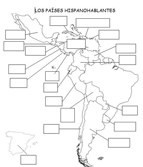 Los países hispanohablantes Diagram Quizlet