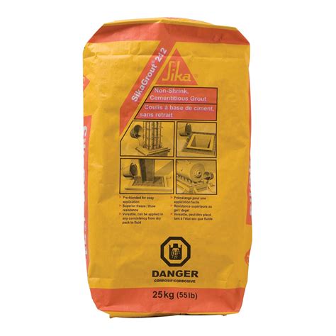 Sikagrout 212 Non Shrink Cementious Grout Grey 25 Kg From Sika Bmr