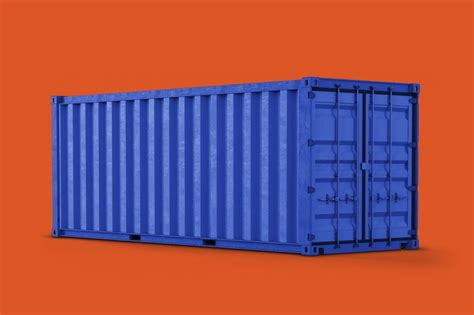 3d Shipping Container Realistic Cargo Premium Psd Mockup Rawpixel