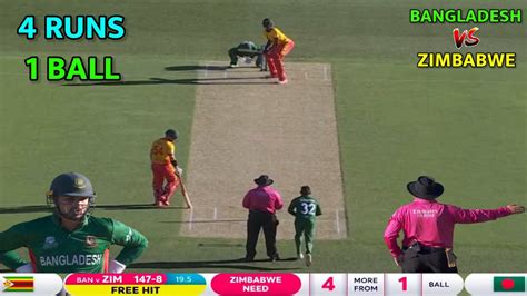 Bangladesh Vs Zimbabwe T Wc Match Highlights Ban Vs Zim Last